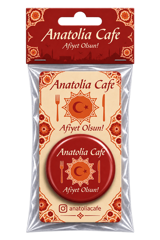 Anatolia Cafe magnet ambalajı