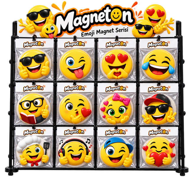 Magneton Emoji Magnet Seti